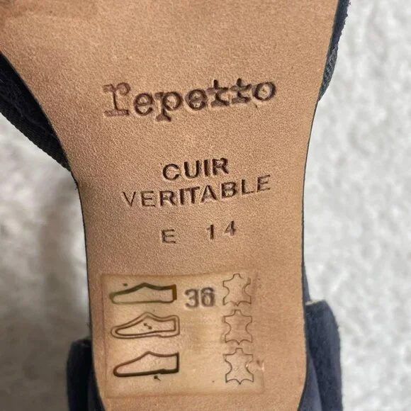 Rare Repetto Baya T-Strap Pumps Gray Glitter Party Wedding Classic Chic Shoes - Picture 11 of 11